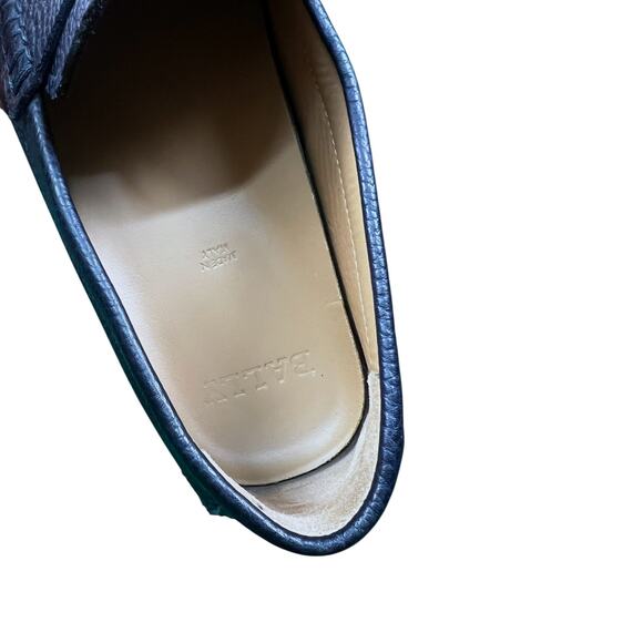 Bally Atlantic Blue Calf Grained Leather Penny Loafers w/Box & Dust Bag US 8 D main image 8